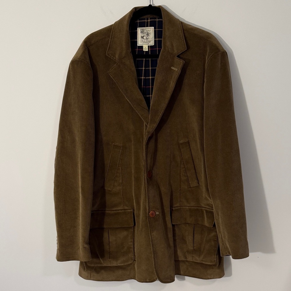Brooks Brothers Men’s Corduroy Wool Blend Blazer Jacket Outerwear size XL